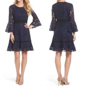 Eliza J Navy Lace Dress